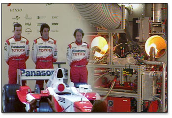 panasonic toyota tf104 car launch