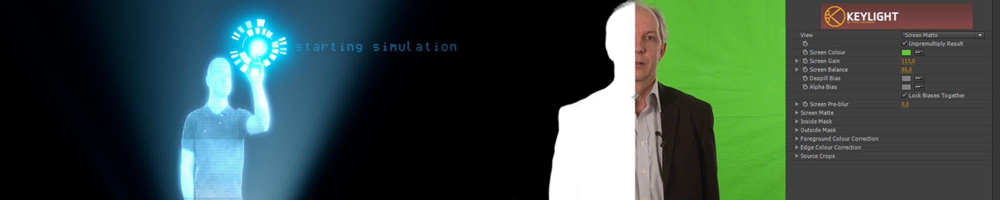 Compositing Greenscreen Effekte Farbkorrektur